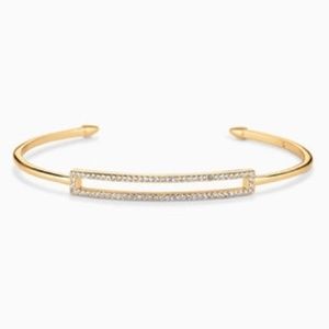 Stella & Dot Pave Rectangle Cuff Bracelet